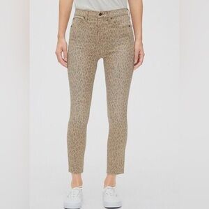 GAP Brown Jeans Slim Fit Animal Print